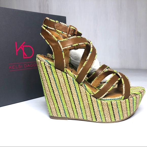 Kelsi Dagger Shoes - Kelsi Dagger Wedge Sandal. NIB.